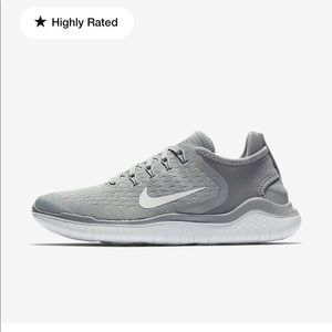 Nike Free grey running shoe. Size 7